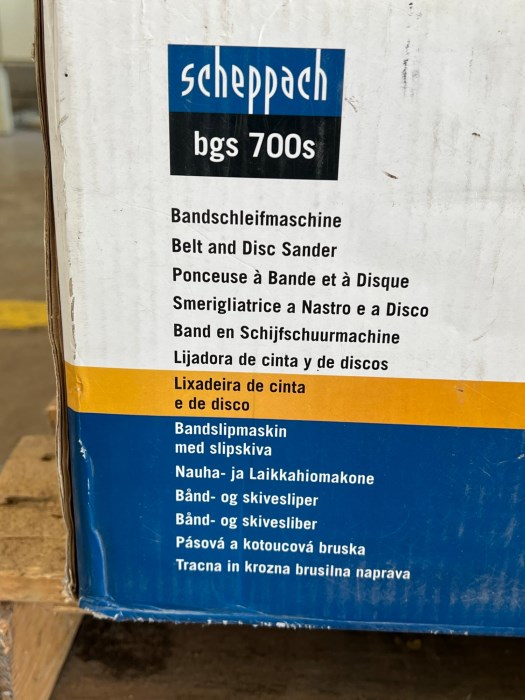 Scheppach BGS 700S Belt & Disc Sander for sale