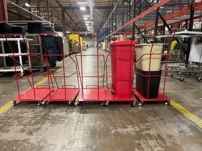 Sharps Container Carts with Trash Cans*Lot of 5* for sale