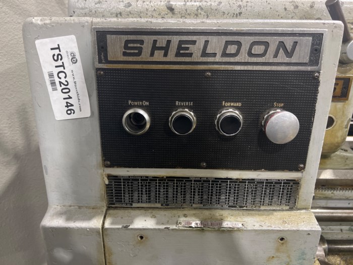 Sheldon Industrial Lathe for sale