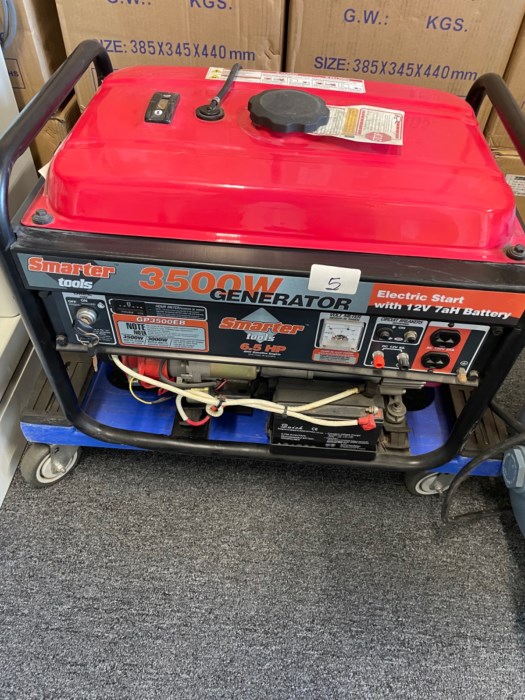 Smarter tools 3500W generator for sale