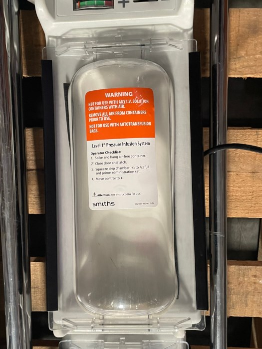 Smiths Medical Level 1 H1200 Fast Flow Fluid Warmers w/ IV Poles for sale