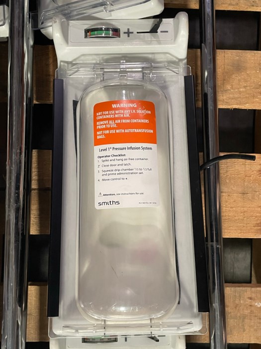 Smiths Medical Level 1 H1200 Fast Flow Fluid Warmers w/ IV Poles for sale