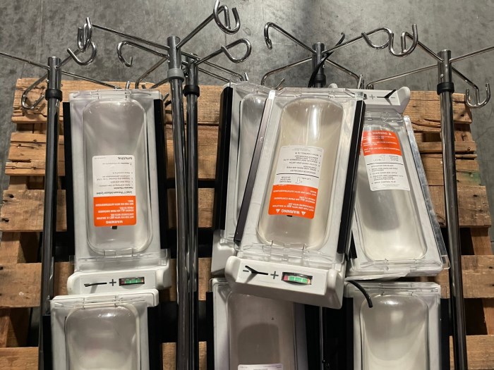 Smiths Medical Level 1 H1200 Fast Flow Fluid Warmers w/ IV Poles for sale