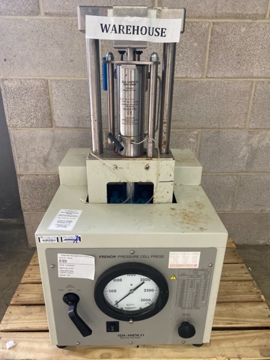 Spectronic French Pressure Cell Press for sale