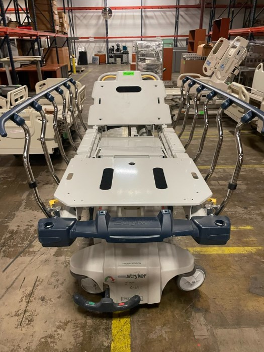 Stryker Big Wheel Patient Transport Bed for sale