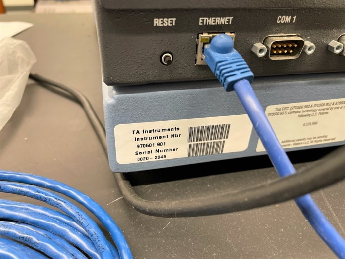 TA Instruments DSC Q20 Differential Scanning Calorimeter w/ RCS 40