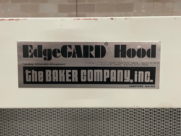The Baker Company EdgeGARD Hood for sale