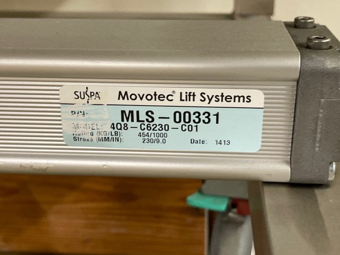 Thermo Scientific Movotec Lift System for sale