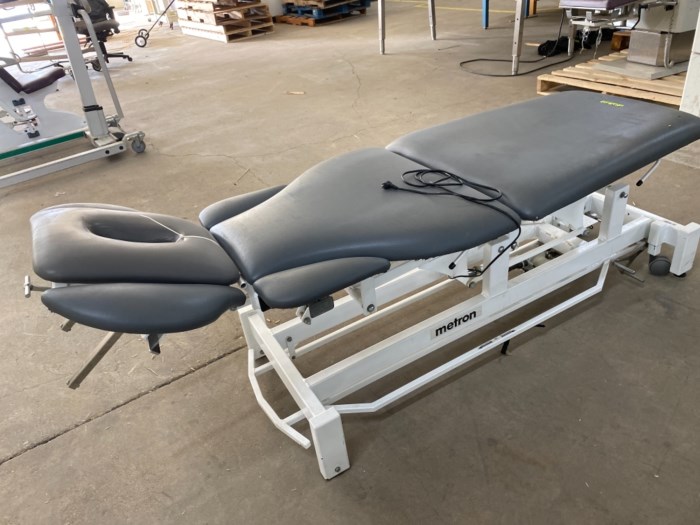 Three section hi love physical therapy table by Metron for sale