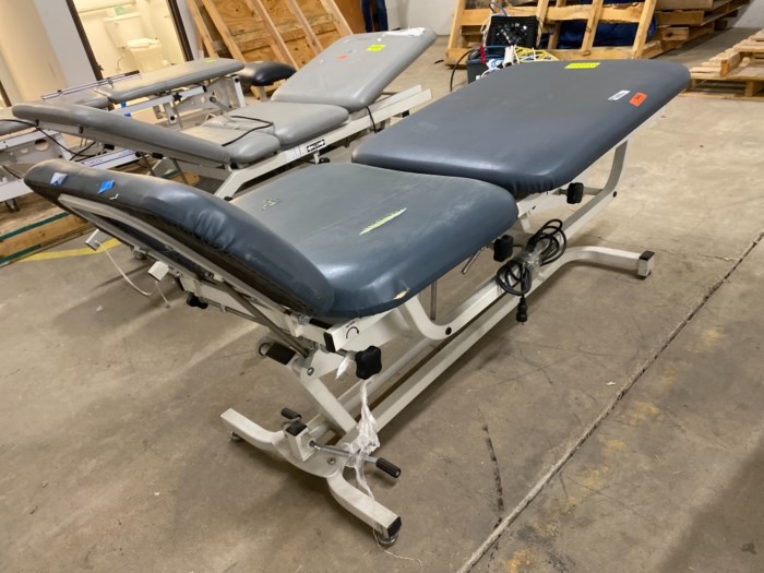 Three section Physical Therapy Hi Lo Treatment Table by Chattanooga