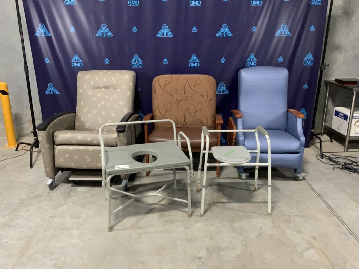 Toilet Booster Seats and Assorted Chairs/Recliners for sale