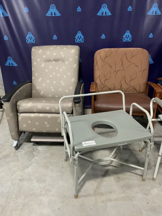 Toilet Booster Seats and Assorted Chairs/Recliners for sale