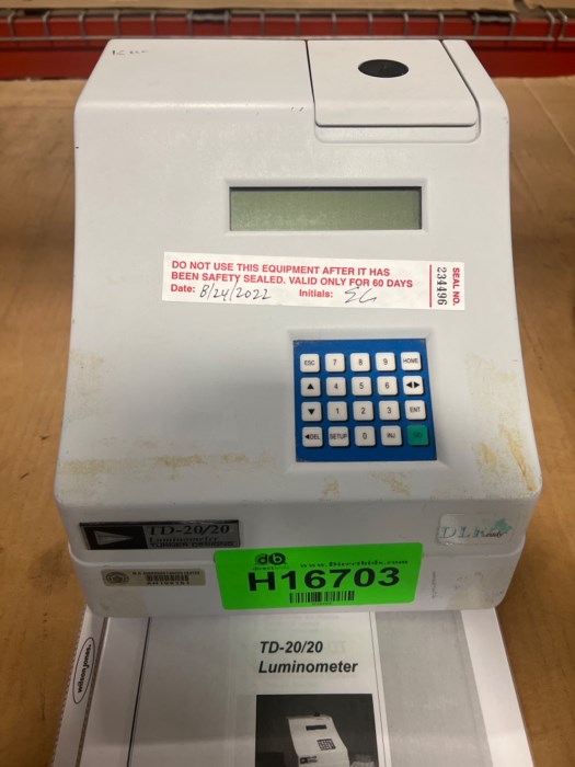 Turner Design's DLReady TD20/20 Luminometer for sale