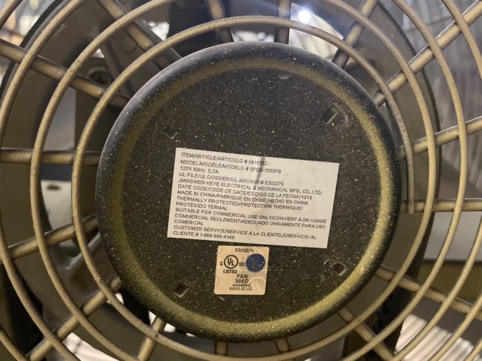 UtiliTech Pro Shop Fan for sale