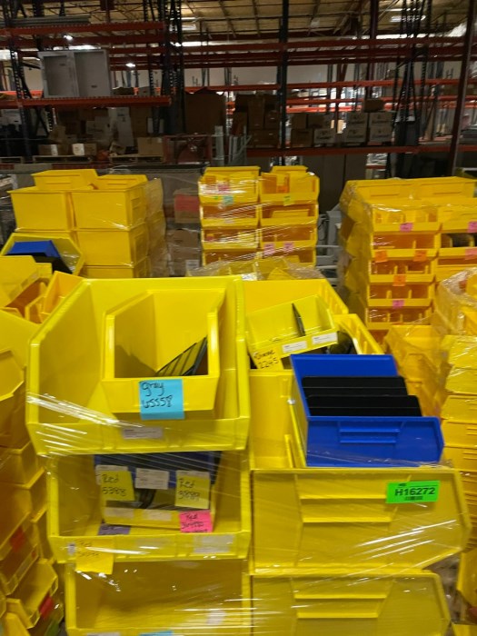 Various Size Lab Bins *3 Pallets for sale