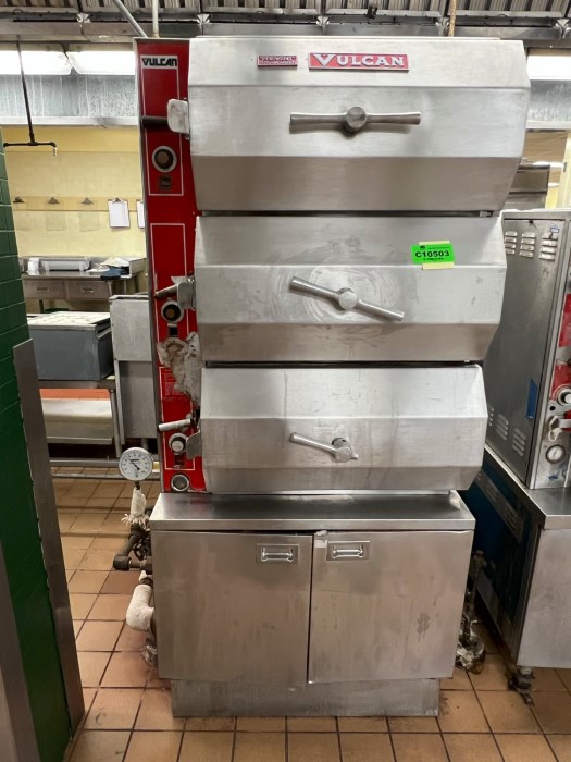 Vulcan Industrially Three Compartment Steamer for sale