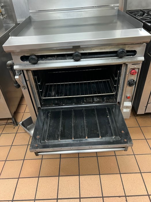 Wolf Brand Fry grill top w/ Under Convection Oven for sale