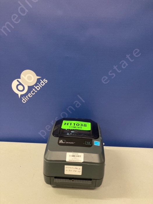 Zebra GK420t Label Printer for sale