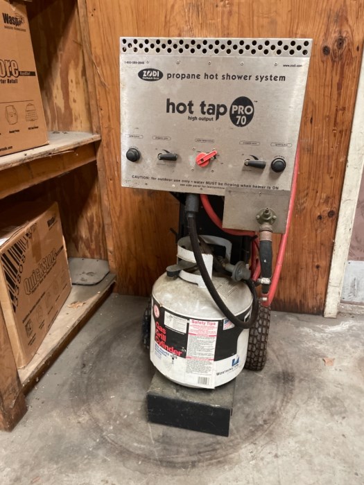 Zodi Hot Tap Pro 70 Propane Hot Shower System for sale