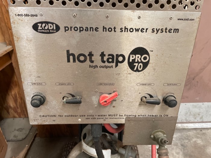 Zodi Hot Tap Pro 70 Propane Hot Shower System for sale