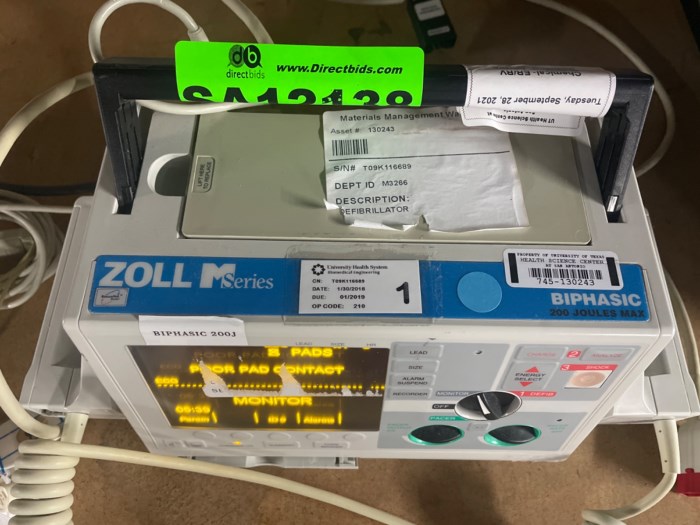 Zoll M Series BIPHASIC 200 Joules Max Defibrillator for sale